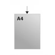 Umschlag A4 Hochformat "U" PVC klar 220x306x0,27mm 100Stk