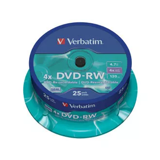 VERBATIM DVD-RW (25er-Pack) Spindel / 4x / 4.7GB