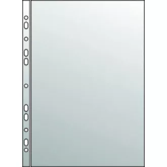 Cover A4 "U" Euroscharnier PP 40mic klar 100St