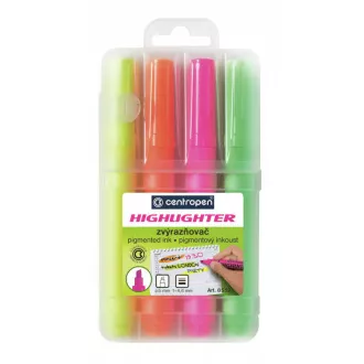 Textmarker Centropen 8552/4 4 Farben Keilspitze 1-4,6 mm Textmarker Centropen 8552/4 4 Farben Keilspitze 1-4,6 mm