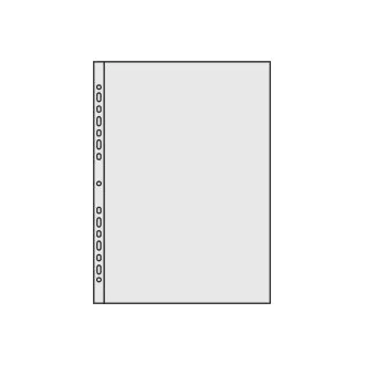 Cover A4 "U" E75 / 80 Euroscharnier starr glatt klar 100St. Cover A4 "U" E75 / 80 Euroscharnier starr glatt klar 100St.