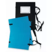Aktenordner A3 mit Schnürsenkel blau einseitig.