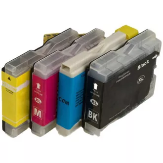 MultiPack Tintenpatrone TonerPartner PREMIUM für BROTHER LC-970 + 20ks fotopapíru (LC970VALBP), black + color (schwarz + farbe)