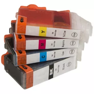 MultiPack CANON BCI-3 (BCI-3 CMYK) - Tintenpatrone TonerPartner PREMIUM, black + color (schwarz + farbe)