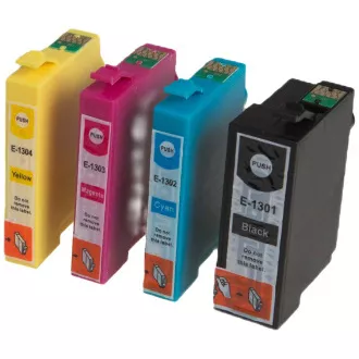 MultiPack EPSON T1301, T1302, T1303, T1304 - Tintenpatrone TonerPartner PREMIUM, black + color (schwarz + farbe) MultiPack EPSON T1301, T1302, T1303, T1304 - Tintenpatrone TonerPartner PREMIUM, black + color (schwarz + farbe)