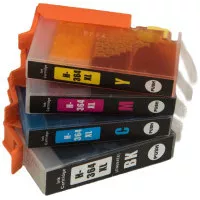 MultiPack Tintenpatrone TonerPartner PREMIUM für HP 364-XL (N9J74AE), black + color (schwarz + farbe)
