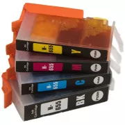 MultiPack Tintenpatrone TonerPartner PREMIUM für HP 655 (CZ109AE, CZ110AE, CZ111AE, CZ112AE), black + color (schwarz + farbe)