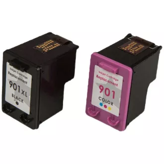 MultiPack Tintenpatrone TonerPartner PREMIUM für HP 901-XL (CC654AE, CC656AE), black + color (schwarz + farbe) MultiPack Tintenpatrone TonerPartner PREMIUM für HP 901-XL (CC654AE, CC656AE), black + color (schwarz + farbe)