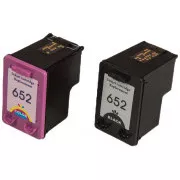 MultiPack Tintenpatrone TonerPartner PREMIUM für HP 652-XL (F6V25A, F6V24A), black + color (schwarz + farbe)