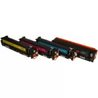 MultiPack Toner TonerPartner PREMIUM für HP CF540X, CF541X, CF542X, CF543X, black + color (schwarz + farbe)