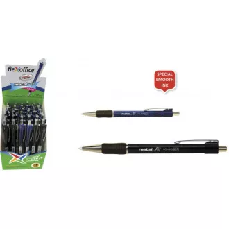Kugelschreiber Flexoffice Iris Kunststoff 0,7mm blau Schaft Mix