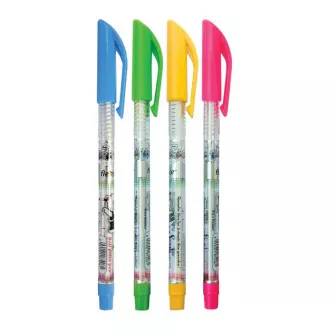 Einweg-Kugelschreiber Flexoffice Simply Crocus Kunststoff FO-018 0,38mm blau Schaft klar Einweg-Kugelschreiber Flexoffice Simply Crocus Kunststoff FO-018 0,38mm blau Schaft klar