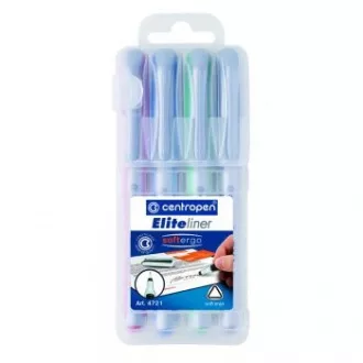 Marker Centropen 4721/4 F Elite Liner 4 Farben 0,3mm Marker Centropen 4721/4 F Elite Liner 4 Farben 0,3mm