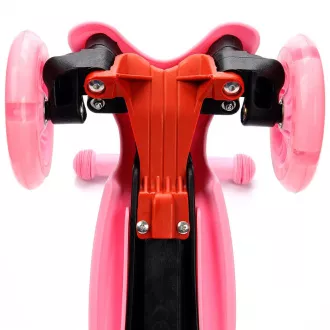 Dreirädriger Scooter MTR MINI SCOOTER mit leuchtenden Rädern, rosa