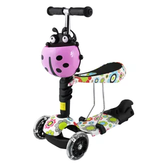 Baby-Roller 2in1 BERUŠKA mit LED-Rädern, Blumen Baby-Roller 2in1 BERUŠKA mit LED-Rädern, Blumen