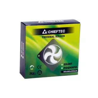 CHIEFTEC Lüfter AF-0825S, 80x80x25 mm Sleeve Fan, mit 3/4pin Stecker