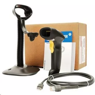 Zebra LS2208, Barcode-Leser, KIT, schwarz, USB-HID Zebra LS2208, Barcode-Leser, KIT, schwarz, USB-HID