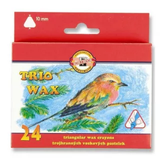 Koh-I-Noor Trio Wax 8274 dreieckig 10mm 24 Farben Koh-I-Noor Trio Wax 8274 dreieckig 10mm 24 Farben