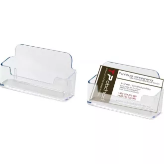Kunststoffständer für Visitenkarten 95x45x23 mm BASCO Kunststoffständer für Visitenkarten 95x45x23 mm BASCO
