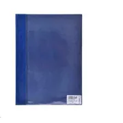 A4 ROC PVC Hefter mit Fronttasche vorne, klar blaue Rückseite