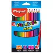 Crayons Maped Maxi Triple. Colorpeps 12 Stück