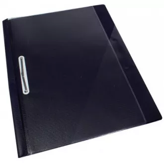 Hefter A4 ROC PVC mit Fronttasche klar schwarz Rückseite Hefter A4 ROC PVC mit Fronttasche klar schwarz Rückseite