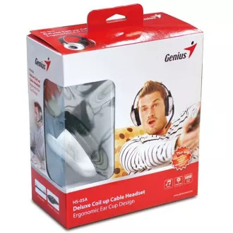 GENIUS Kopfhörer mit Mikrofon HS-05A, Aufrollkabel