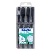 Marker Centropen 4606/4 CD/DVD/BD 4 Farben zylindrische Spitze 1mm