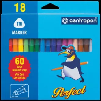 Marker Centropen 2510/18 18 Farben zylindrische Spitze 2-3mm Marker Centropen 2510/18 18 Farben zylindrische Spitze 2-3mm
