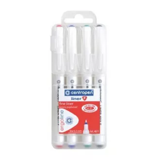 Marker Centropen 4611/4 F Liner 4 Farben 0,3mm Marker Centropen 4611/4 F Liner 4 Farben 0,3mm