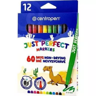 Marker Centropen 2510/12 12 Farben zylindrische Spitze 2-3mm Marker Centropen 2510/12 12 Farben zylindrische Spitze 2-3mm