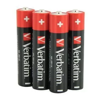 VERBATIM Alkaline-Batterien AAA, 4 PACK, LR3