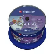 VERBATIM DVD + R (50-Pack) DoubleLayer / Spindel / 8X / 8.5GB / Bedruckbar / NoID