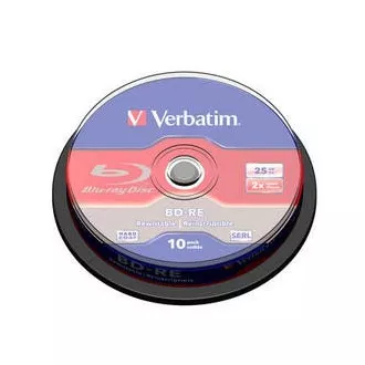 VERBATIM BD-RE SL (10er Pack) Blu-Ray / Spindel / 2x / 25GB VERBATIM BD-RE SL (10er Pack) Blu-Ray / Spindel / 2x / 25GB