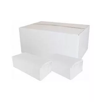Handtücher pap. Z-Z 2vrs. weiß 100% Zellulose 25x21cm 20x150Stk=3000Stk