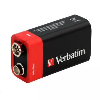 VERBATIM Alkaline-Batterien 9V, 1 PACK, 6LR61
