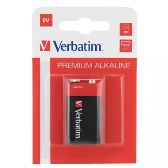 VERBATIM Alkaline-Batterien 9V, 1 PACK, 6LR61