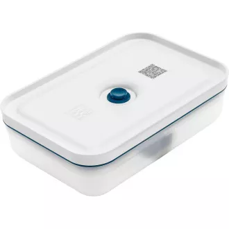 ZWILLING Vakuumier-Set, 5x Kunststoffbehälter, 1x Glasbehälter, 7 Beutel, Vakuumpumpe, 2 Bänder, blau - Fresh & Save ZWILLING Vakuumier-Set, 5x Kunststoffbehälter, 1x Glasbehälter, 7 Beutel, Vakuumpumpe, 2 Bänder, blau - Fresh & Save