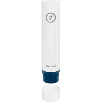 ZWILLING Vakuumier-Set, 5x Kunststoffbehälter, 1x Glasbehälter, 7 Beutel, Vakuumpumpe, 2 Bänder, blau - Fresh & Save ZWILLING Vakuumier-Set, 5x Kunststoffbehälter, 1x Glasbehälter, 7 Beutel, Vakuumpumpe, 2 Bänder, blau - Fresh & Save