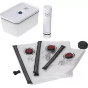 ZWILLING Vakuumier-Set, Kunststoffbehälter, 5 Beutel, Vakuumpumpe, blau - Fresh & Save
