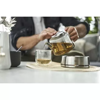 ZWILLING Teekanne, Edelstahlsieb, Teelichthalter aus Edelstahl, 800 ml - Sorrento