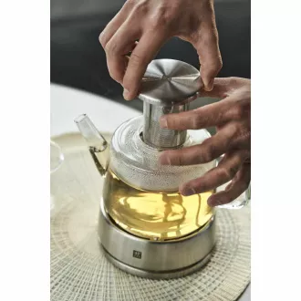 ZWILLING Teekanne, Edelstahlsieb, Teelichthalter aus Edelstahl, 800 ml - Sorrento