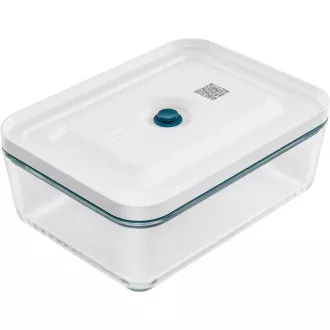ZWILLING Vakuumier-Set, 3x Glasbehälter, 2x Kunststoffbehälter, 7 Beutel, Vakuumpumpe, 3 Bänder, blau - Fresh & Save
