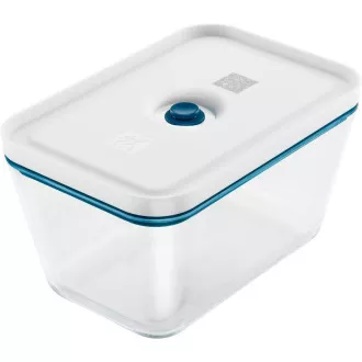 ZWILLING Vakuumier-Set, 3x Glasbehälter, 2x Kunststoffbehälter, 7 Beutel, Vakuumpumpe, 3 Bänder, blau - Fresh & Save
