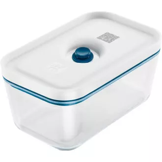 ZWILLING Vakuumier-Set, 3x Glasbehälter, 2x Kunststoffbehälter, 7 Beutel, Vakuumpumpe, 3 Bänder, blau - Fresh & Save