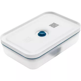 ZWILLING Vakuumier-Set, 3x Glasbehälter, 2x Kunststoffbehälter, 7 Beutel, Vakuumpumpe, 3 Bänder, blau - Fresh & Save