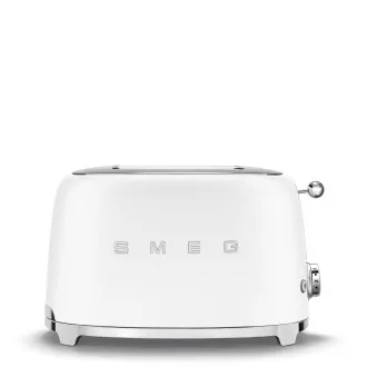 Smeg TSF01WHMEU Toaster / Toaster-Backofen, 2 Toaster, 6 Toaststufen, Krümelschublade, Stil. 50er Jahre, weiß matt Smeg TSF01WHMEU Toaster / Toaster-Backofen, 2 Toaster, 6 Toaststufen, Krümelschublade, Stil. 50er Jahre, weiß matt