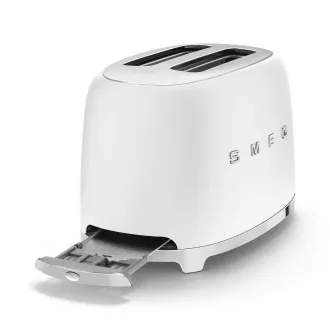 Smeg TSF01WHMEU Toaster / Toaster-Backofen, 2 Toaster, 6 Toaststufen, Krümelschublade, Stil. 50er Jahre, weiß matt Smeg TSF01WHMEU Toaster / Toaster-Backofen, 2 Toaster, 6 Toaststufen, Krümelschublade, Stil. 50er Jahre, weiß matt