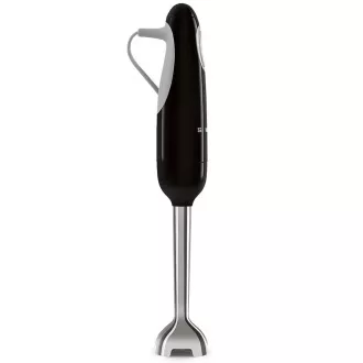 Smeg HBF11BLEU Stabmixer, 700 W, 14850 U/min, Turbo, 50er Jahre Stil, rutschfester Griff, schwarz