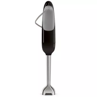 Smeg HBF11BLEU Stabmixer, 700 W, 14850 U/min, Turbo, 50er Jahre Stil, rutschfester Griff, schwarz
